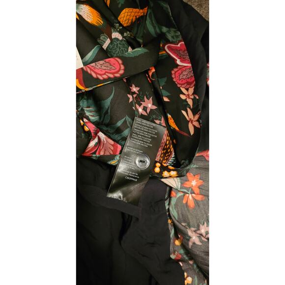 New Anthropologie Maeve Ruffled Wrap Midi Skirt $120 MEDIUM Floral Motif - Picture 7 of 7